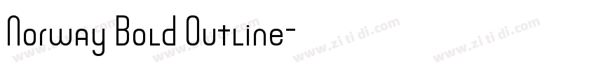 Norway Bold Outline字体转换